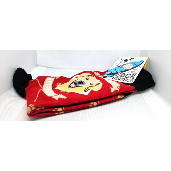 Sock Atomica Comfy One Size Fits Most Kync Custom Golden Retriever Socks | Soft - Picture 7 of 12